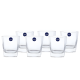 Glass Cup Set - 6 Pcs